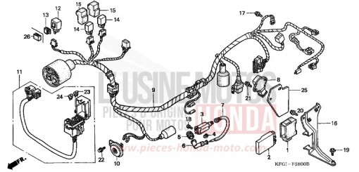 WIRE HARNESS FES2501 de 2001